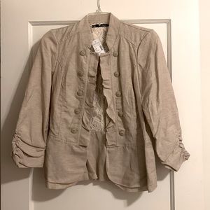 NWT beige/tan Maurices blazer